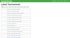 Desktop Screenshot of croquetscores.com