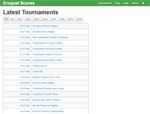 Tablet Screenshot of croquetscores.com